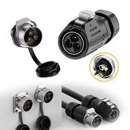 EW-LP24 Weldless Wire Screw Install Industrial Panel Connector Aviation Plug Socket M24 2 3 4 5 Pin 