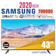 Samsung 43 TU8000  TV 全新43吋電視 WIFI上網 SMART TV UA43TU8000JXZK