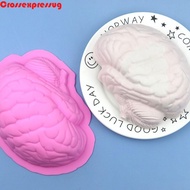 VORTEX Brain Silicone Mold, Human Brain Shape Scary Human Brain Cake Mould, Fondant Mold Body Parts 