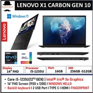 Lenovo ThinkPad X1 Carbon Gen 10 | 1 Year Warranty T&C | Core i7 i5 12th Gen Laptop | 32GB RAM 512GB