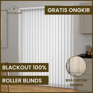 Vertical Blinds Dimout 80% - Roller Blinds Window Curtains - Roller Blinds - CUSTOM SIZE