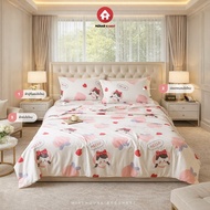 Bedding Set Japanese Milk Silk Softer Than Regular Fabric. Set Includes Duvet and Bed Sheet with Duv