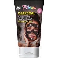 7th Heaven Charcoal Peel Off Face Mask with Salicylic Acid - 50ml Multi-Use Tube - Pore Refine - Oil