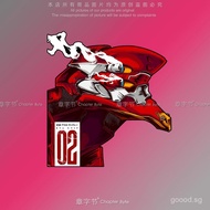 Hot-Selling Evangelion Reflective Car Sticker EVA Asuka Unit-2 Avatar Modification Decal Sticker Com
