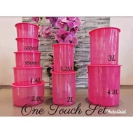 Tupperware one touch pink