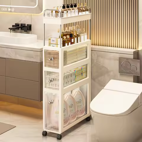 18CM Bathroom Cabinet Falls To The Ground Narrow Province Space Toilet Side Cabinet Large Capacity M