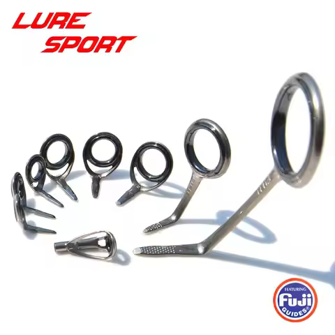 8 9pcs Titanium Frame SIC ring set T-ATSG20 TKTSG guide TKGST Top Guide Spin Rod Building component 