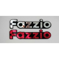 Yamaha Fazzio 3d emblem, a pair of fazio acrylic emblems, acrylic stickers, Fazzio motorcycle body