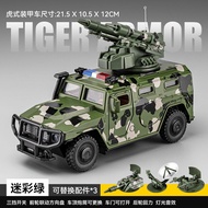 เสือขนาดใหญ่สไตล์รถหุ้มเกราะของเล่นโลหะผสม Off-road ตํารวจกองกําลังพิเศษรถเด็กเล่นรถ Junchao Inertia