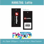 Lotto Hangtag Lotto Label/ brand Hangtag/