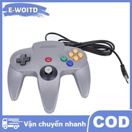 E-WOITD jjming Wired USB Controller For Nintendo N64 Joystick Games Gamepad Joypad For N64PC Black