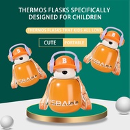 Cute Thermos Bottle Botol 316 Stainless Steel Vacuum Insulated Tumbler Flask With  Straw Jug Kettle