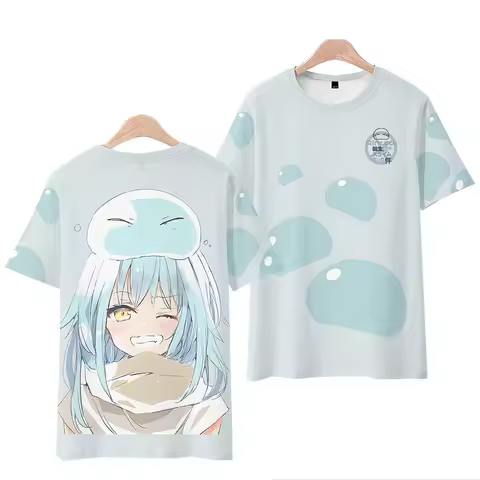 Rimuru Tempest 3d Digital Printing T Shirt Boys Girls Fashion T shirts Anime T-shirt Cosplay Costume