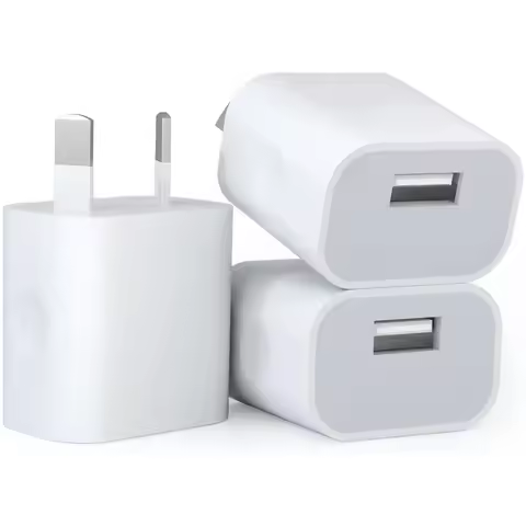 3pcs/5pcs/10pcs One-Port USB Wall Charger USB Power Adapter Plug AU Plug 5V/2.1A Charger For Mobile