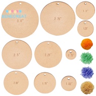 BENECREAT 1box 2 sets Wood Pompom Ball Trimming Cutting Guide 0.75/1/1.25/1.5/1.75/2/2.25/2.5/2.75/3
