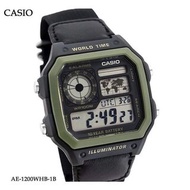 深水埗 有門市全新正貨 1年保養 CASIO 錶 卡西歐 手錶 男裝/女裝/卡西欧 送贈品靚錶布 AE-1200WHB-1B AE1200WHB-1B AE-1200WHB-1 AE1200WHB-1 ae1200 ae-1200 綠色