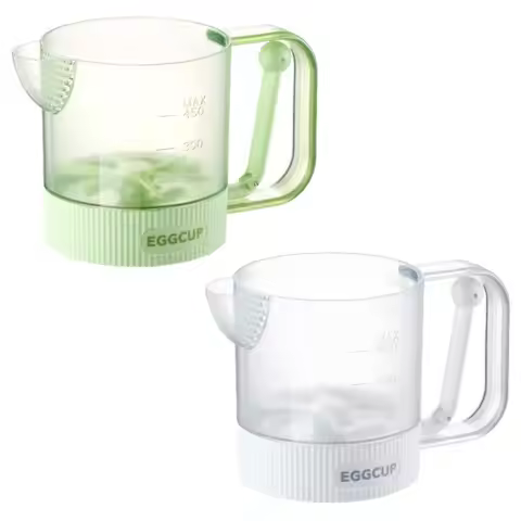 Detachable Manual Egg Beater Cream Cake Whipping Cream Semi Automatic Mixer Measuring Cup With Scale