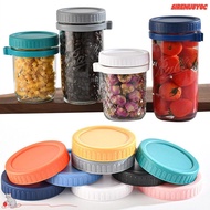 SIRENU8Y0C 6pcs Mason Jar Lid for Wide Mouth Jar Leak-proof Reusable Seal Bottle Cover