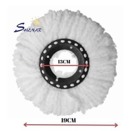 Refill Pel Lantai Spin Mop Bulat Refill Microfiber Super Pell Spin Mop Magic Kain Penganti Pel Lanta