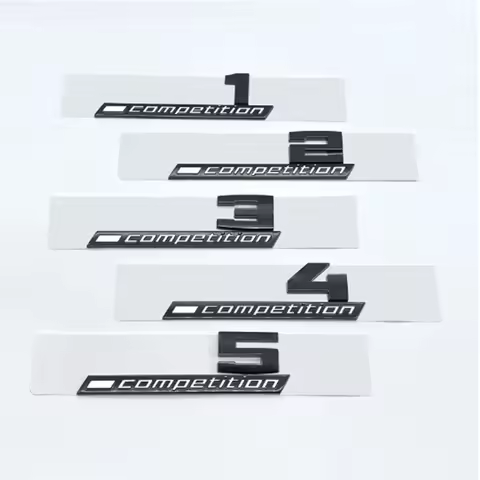 Giossy Black 3D ABS COMPETITION ABS Emblem Thunder Edition For BMW M1 M2 M3 M4 M5 M6 M8 Car Trunk Ba