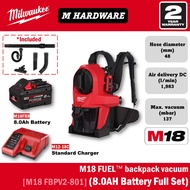 Milwaukee M18 FUEL™ backpack vacuum | FBPV2-0 / FBPV-801