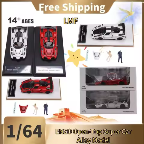 [In Stock] LMF1:64 ENZO Open Top Edition Super Car DieCast Alloy Model Set, Collection-level Display