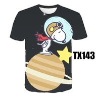 Snoopy T-shirt Woman: A T-shirt man in a short sleeve cartoon with a print print