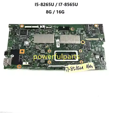 For DELL Inspiron 13 7386 Motherboard 17925-1 I5-8265U i7-8568u 8G Ram 0NDK8H 02CF17 Mainboard 100% 
