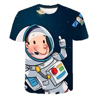 Universe Astronaut 3D T Shirt Men Women Child Summer Short S