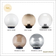 Outdoor Globe Light/Gate Light For Pole (Opal)*Prismatic Gold/Prismatic White/White Globe/Gold Globe