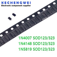 100 SMD Diodes 0805 SOD-123 1N5819 1N4007 1N4148 SOD123 SOD-323 1206 1N4148WS 1N5819WS B5819WS SOD32