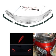 Big sale  SALE Chrome Windshield Trim Light For Honda Goldwing GL1800 2001-2017 F6B 13-17