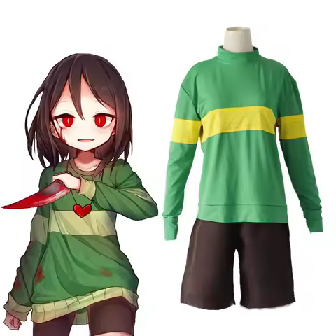 Game behind the scenes story Frisk Chara Halloween role-playing Andertail sports high neck long slee