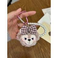keychain mathcing keychain Duffy Rose Girl Bear Head Bag Pendant Cute Plush Doll Doll Car Keychain P