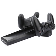 7-In-1 Console Stand Dock + Cooling Fan + Controller Charger with 3 USB Hub for Playstation 4 PS4 Controller