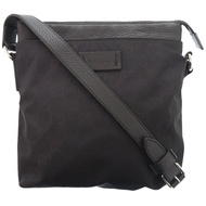 近全新 Gucci GG 510339 黑色尼龍單肩包，黑色，0435 [二手] GUCCI