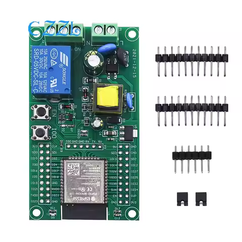 AC powered ESP32 WiFi Bluetooth ble single relay module ESP32 development board I/O port UART progra