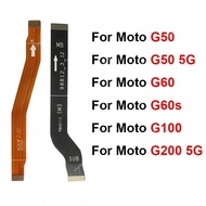 For Motorola MOTO G50 G60 G60s G100 G200 5G Mainboard LCD Flex Cable Motherboard Flex Ribbon LCD Fle