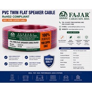 Fajar pvc twin flat speaker cable 30/0.18x2C