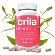 Crila Health Menopause Supplements for Women - 60 Ct. I Night Sweats & Hot Flashes Menopause Relief 