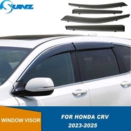 Side For Honda CRV Cr-V C-Rv 2023 2024 2025 Door Window Visor Weathershield Sun Rain Deflectors