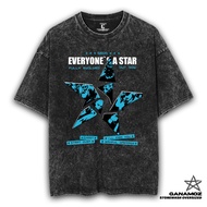 GANAMOZ 5 SECONDS OF SUMMER Stone Wash Oversize T-shirt | Oversized T-Shirt Wanita | Men's Oversized
