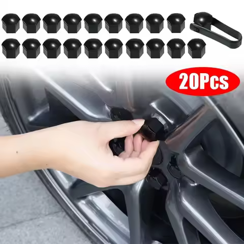 20Pcs Universal 17 19 21 mm Plastic Car Wheel Nut Covers Bolt Caps For Audi sline TT Q2 Q3 Q5 Q7 Q8 