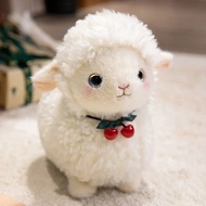 Lovely Sheep Stuffed Alpaca Plush Toy - Soft Alpaca with Cherry Decorative Atmosphere for Mother's D