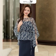 Modern Print Cape shirt IVY moda MS 16B0229