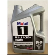 ￼MOBIL 1 TRIPLE ACTION POWER 5W30 SP C2 A5B5 Advance Fully Synthetic Engine Oil (4L）