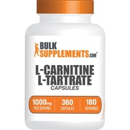 BulkSupplements.com Kapsul L-Carnitine L-Tartrate - Suplemen Carnitine, Kapsul L Carnitine 1000mg - 
