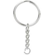 Key Chain, Ring With Short Chain, Keychain Ring DIY