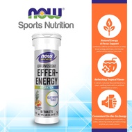 NOW Sports Nutrition, Effervescent Effer-Energy, Electrolyte Supplement, Energy/ Recovery, Tropical 