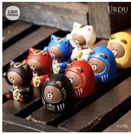 Line friends 招財貓黑白色一對